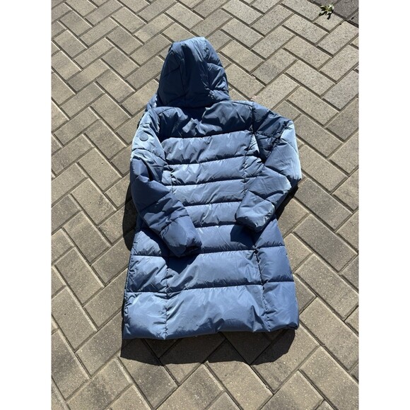 Save The Duck Mega15 Taylor Long Quilted Puffer Jacket Coat Blue NWT $298 XS - Picture 8 of 14